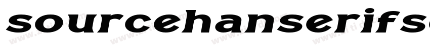 sourcehanserifsc ext字体转换
